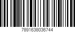Código de barras (EAN, GTIN, SKU, ISBN): '7891638036744'