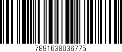 Código de barras (EAN, GTIN, SKU, ISBN): '7891638036775'