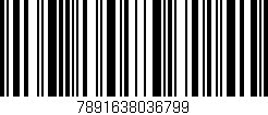 Código de barras (EAN, GTIN, SKU, ISBN): '7891638036799'