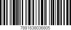 Código de barras (EAN, GTIN, SKU, ISBN): '7891638036805'