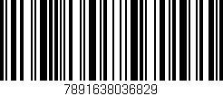 Código de barras (EAN, GTIN, SKU, ISBN): '7891638036829'