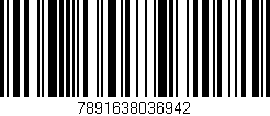 Código de barras (EAN, GTIN, SKU, ISBN): '7891638036942'