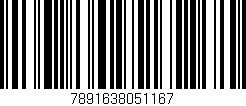 Código de barras (EAN, GTIN, SKU, ISBN): '7891638051167'