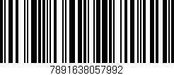 Código de barras (EAN, GTIN, SKU, ISBN): '7891638057992'