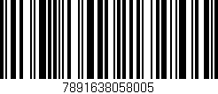 Código de barras (EAN, GTIN, SKU, ISBN): '7891638058005'