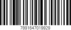Código de barras (EAN, GTIN, SKU, ISBN): '7891647019929'