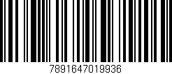 Código de barras (EAN, GTIN, SKU, ISBN): '7891647019936'