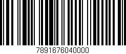 Código de barras (EAN, GTIN, SKU, ISBN): '7891676040000'