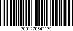 Código de barras (EAN, GTIN, SKU, ISBN): '7891778547179'