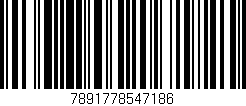 Código de barras (EAN, GTIN, SKU, ISBN): '7891778547186'
