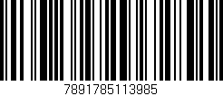 Código de barras (EAN, GTIN, SKU, ISBN): '7891785113985'