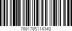 Código de barras (EAN, GTIN, SKU, ISBN): '7891785114340'