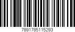 Código de barras (EAN, GTIN, SKU, ISBN): '7891785115293'