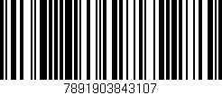 Código de barras (EAN, GTIN, SKU, ISBN): '7891903843107'