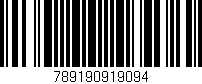 Código de barras (EAN, GTIN, SKU, ISBN): '789190919094'