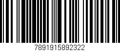 Código de barras (EAN, GTIN, SKU, ISBN): '7891915892322'