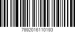 Código de barras (EAN, GTIN, SKU, ISBN): '7892016110193'
