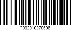 Código de barras (EAN, GTIN, SKU, ISBN): '7892018070686'