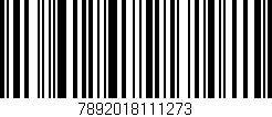 Código de barras (EAN, GTIN, SKU, ISBN): '7892018111273'