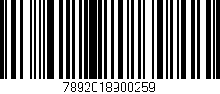 Código de barras (EAN, GTIN, SKU, ISBN): '7892018900259'