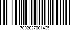 Código de barras (EAN, GTIN, SKU, ISBN): '7892027001435'