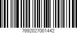 Código de barras (EAN, GTIN, SKU, ISBN): '7892027001442'