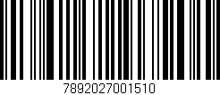 Código de barras (EAN, GTIN, SKU, ISBN): '7892027001510'