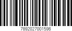 Código de barras (EAN, GTIN, SKU, ISBN): '7892027001596'
