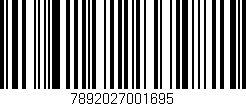 Código de barras (EAN, GTIN, SKU, ISBN): '7892027001695'