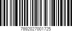Código de barras (EAN, GTIN, SKU, ISBN): '7892027001725'