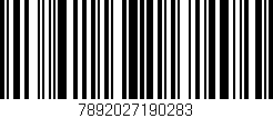 Código de barras (EAN, GTIN, SKU, ISBN): '7892027190283'