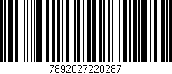 Código de barras (EAN, GTIN, SKU, ISBN): '7892027220287'