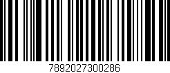 Código de barras (EAN, GTIN, SKU, ISBN): '7892027300286'