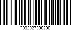 Código de barras (EAN, GTIN, SKU, ISBN): '7892027380288'