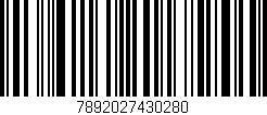 Código de barras (EAN, GTIN, SKU, ISBN): '7892027430280'