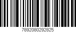 Código de barras (EAN, GTIN, SKU, ISBN): '7892080292825'