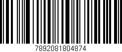 Código de barras (EAN, GTIN, SKU, ISBN): '7892081804874'