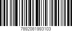 Código de barras (EAN, GTIN, SKU, ISBN): '7892081993103'