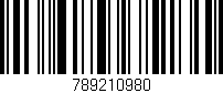 Código de barras (EAN, GTIN, SKU, ISBN): '789210980'