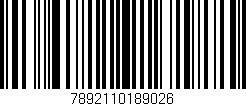 Código de barras (EAN, GTIN, SKU, ISBN): '7892110189026'