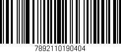 Código de barras (EAN, GTIN, SKU, ISBN): '7892110190404'