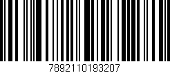 Código de barras (EAN, GTIN, SKU, ISBN): '7892110193207'