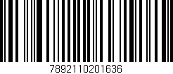 Código de barras (EAN, GTIN, SKU, ISBN): '7892110201636'