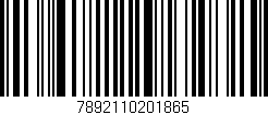 Código de barras (EAN, GTIN, SKU, ISBN): '7892110201865'