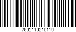 Código de barras (EAN, GTIN, SKU, ISBN): '7892110210119'