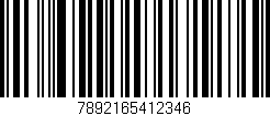 Código de barras (EAN, GTIN, SKU, ISBN): '7892165412346'