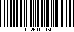 Código de barras (EAN, GTIN, SKU, ISBN): '7892259400150'
