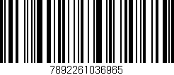 Código de barras (EAN, GTIN, SKU, ISBN): '7892261036965'