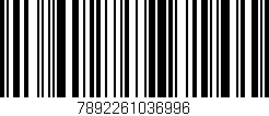 Código de barras (EAN, GTIN, SKU, ISBN): '7892261036996'