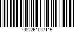 Código de barras (EAN, GTIN, SKU, ISBN): '7892261037115'